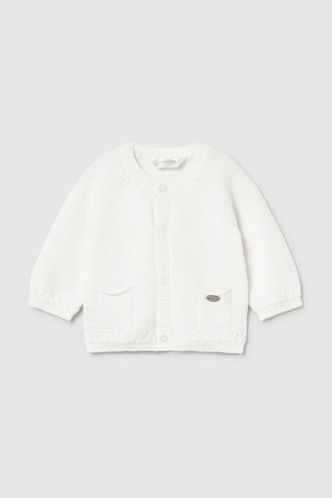 Mayoral Newborn sweter niemowlęcy kolor beżowy lekki 2337
