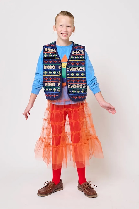 Bobo Choses kamizelka z dodatkiem wełny dziecięca Toys kolor granatowy 225FC013