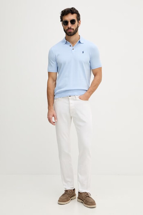 Polo Ralph Lauren светр з короткими рукавами чоловічий бавовняний — фото 2