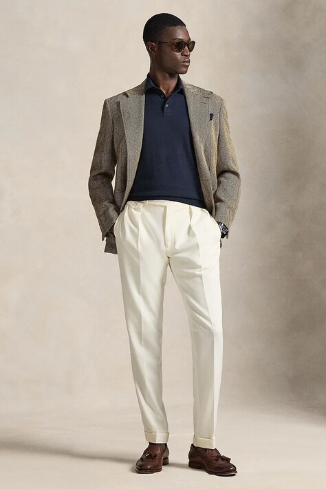 Polo Ralph Lauren sweter męski kolor granatowy lekki 710980682