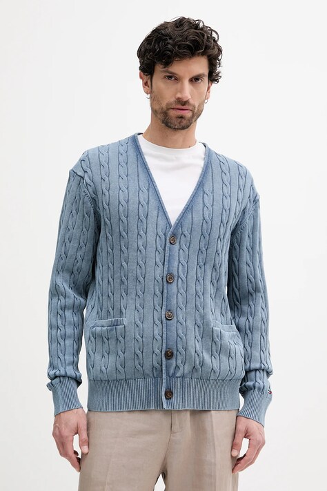 Tommy Hilfiger cardigan din bumbac MW0MW40556