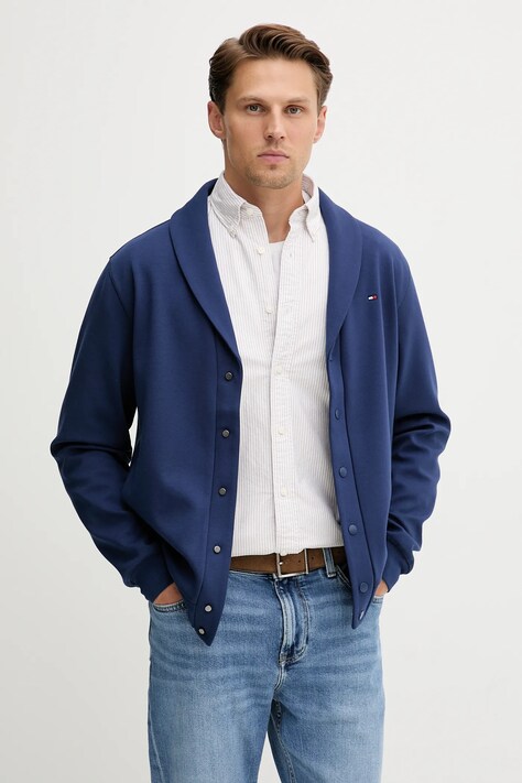 Tommy Hilfiger bluza męska kolor granatowy gładka MW0MW39393