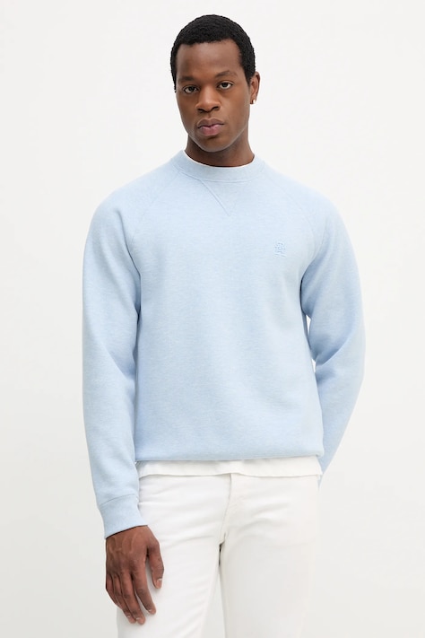 Tommy Hilfiger bluza męska kolor niebieski melanżowa MW0MW39397