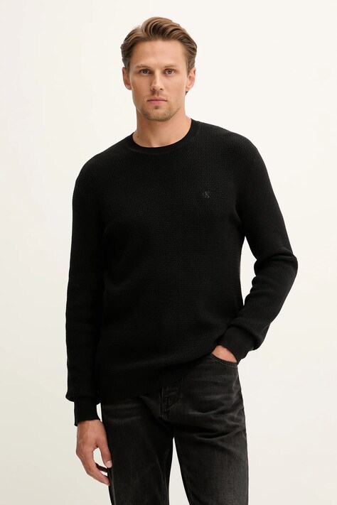 Calvin Klein sweter męski kolor czarny lekki LV04LB327G