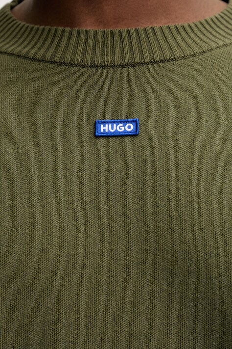 Hugo Blue pulover culoarea verde, 50543784