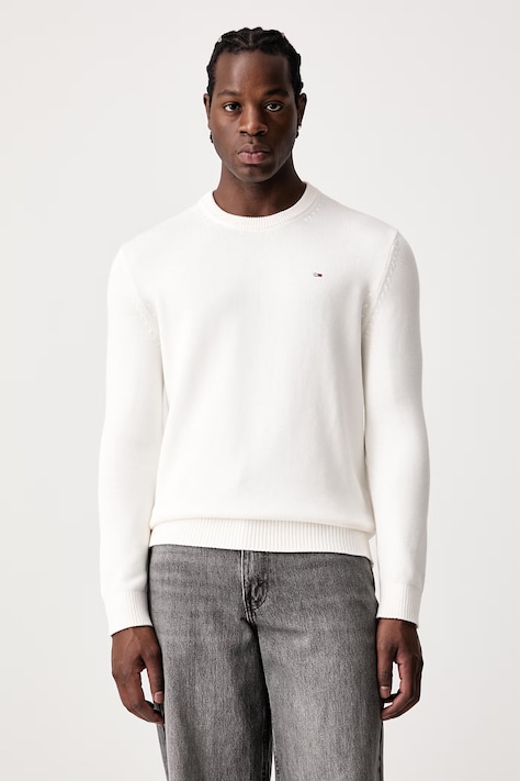 Tommy Jeans Sweter męski bawełniany beżowy DM0DM21787