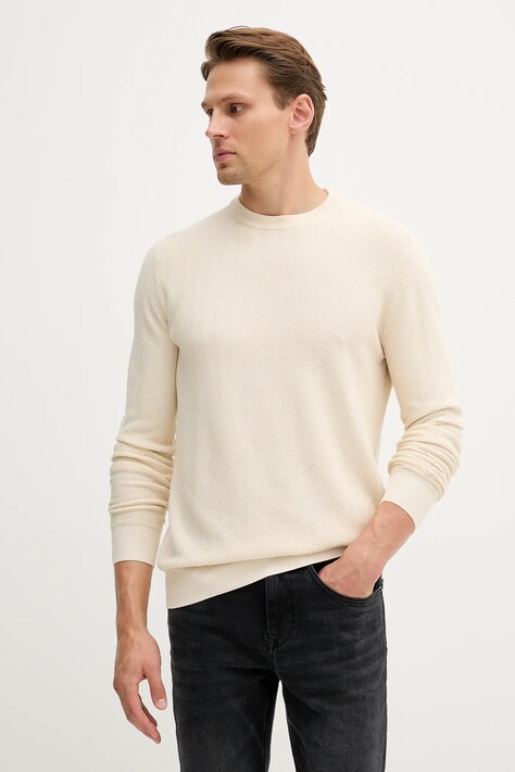 Guess sweter męski kolor beżowy lekki M5YR01 Z3FB1