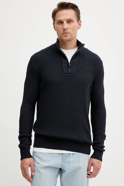 Guess sweter HEADLEY męski kolor granatowy z półgolfem M5YR04 Z3FB1