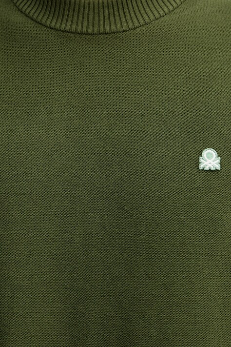 United Colors of Benetton sweter męski kolor zielony 1V4KU10AF