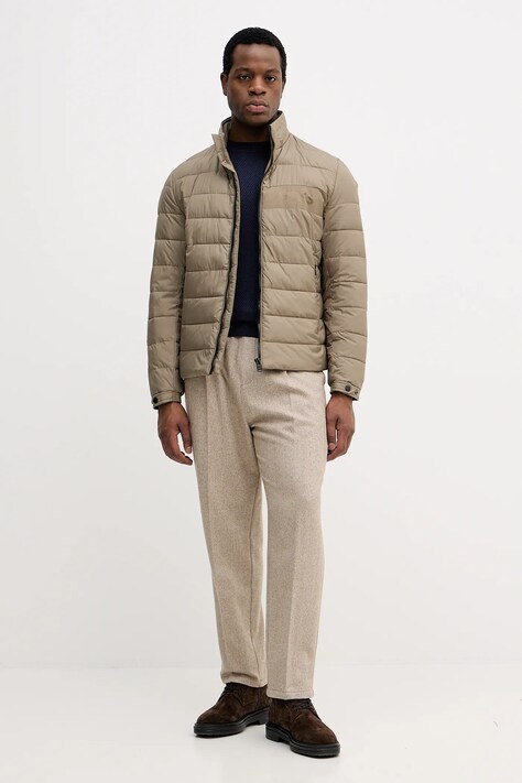 Sisley sweter z domieszką wełny męski kolor granatowy lekki 1041S104H