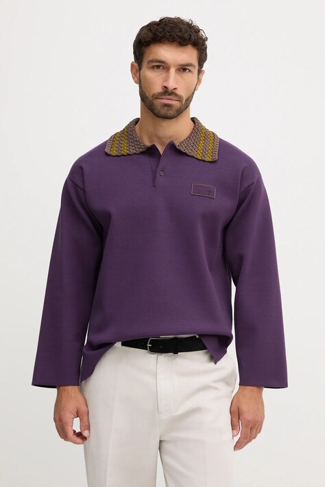 EA7 Emporio Armani sweter męski kolor fioletowy AF18425.7X000387