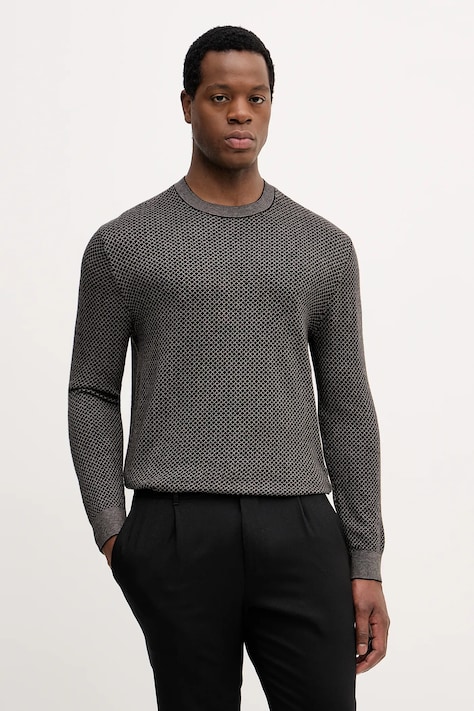 Armani Exchange sweter męski kolor czarny lekki XM001913 AF18841
