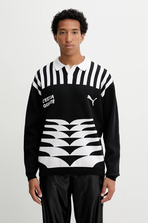 Sveter Puma čierna farba, ľahký, 632512