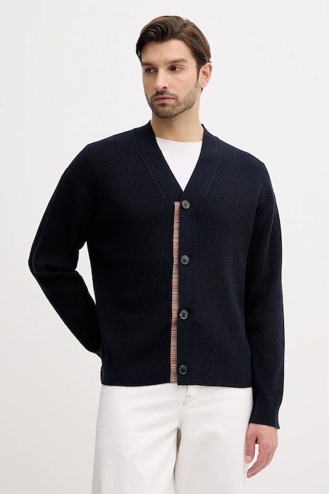 Paul Smith cardigan din lână culoarea bleumarin, M1R-531Z-T02763