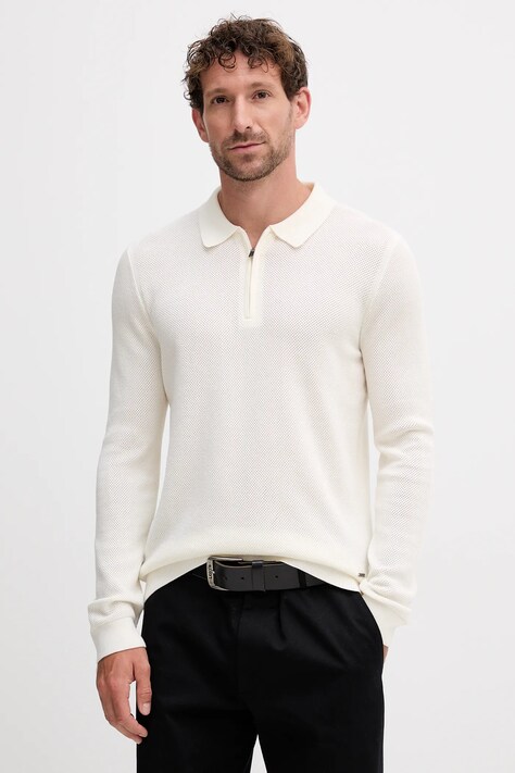 Joop! sweter męski kolor beżowy lekki 30046919
