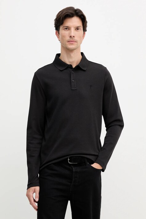 Joop! longsleeve bawełniany kolor czarny gładki 30047432