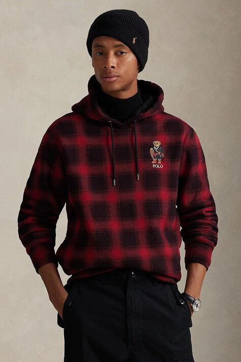 Хлопковая кофта Polo Ralph Lauren цвет бордовый  710981796