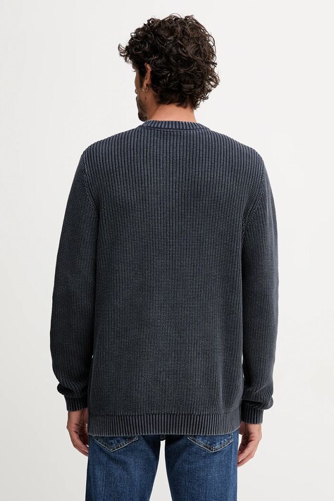 Pepe Jeans sweter bawełniany męski kolor granatowy ciepły PM7000022