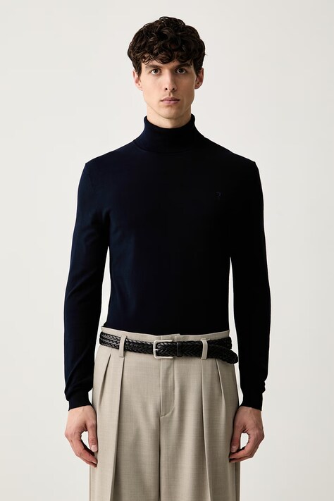 Trussardi sweter męski z wiskozą granatowy M0178000019N