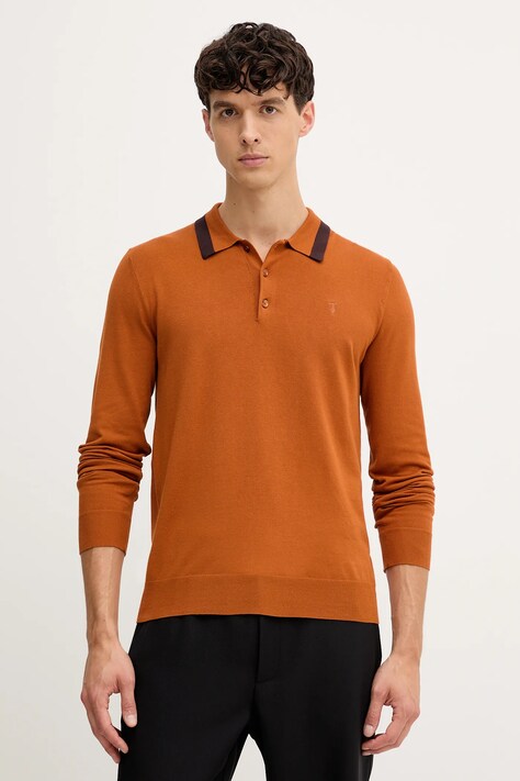 Trussardi pulover culoarea portocaliu, light, M0198000021N