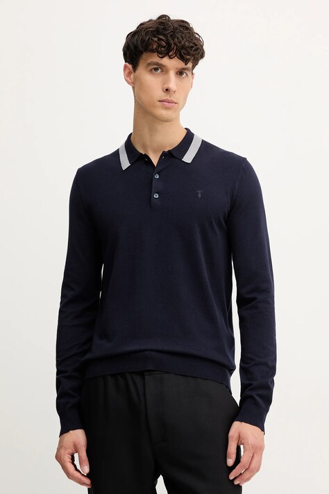 Trussardi pulover culoarea bleumarin, light, M0198000021N