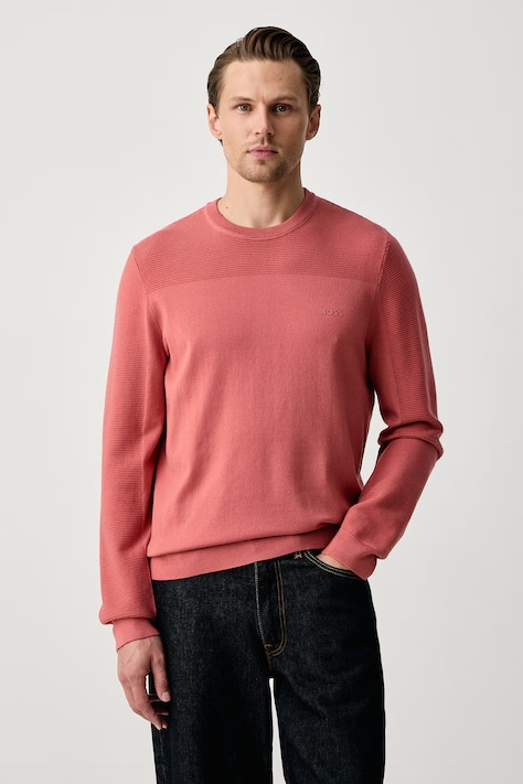BOSS Green Sweter damski z wełną KN_Momentum-X CN pomarańczowy 50547507