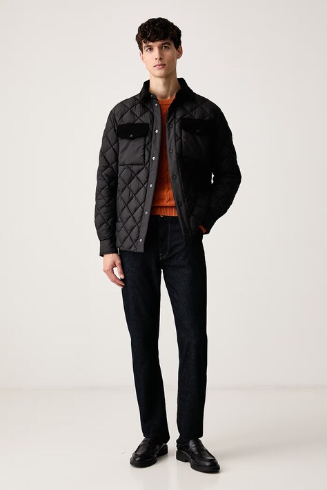 Tommy Hilfiger Sweter męski wełniany pomarańczowy MW0MW40442
