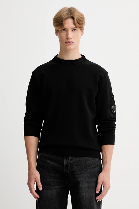 C.P. Company sweter męski kolor czarny 19CMKN238A110432A