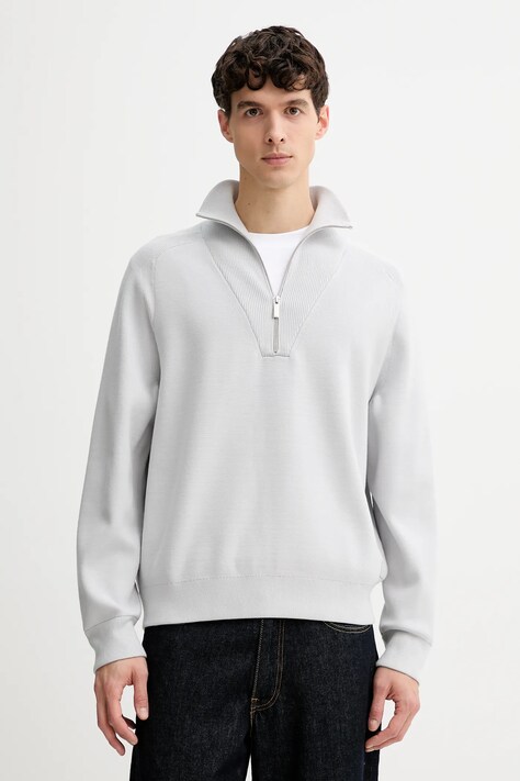 Calvin Klein sweter męski kolor szary LV040BM333