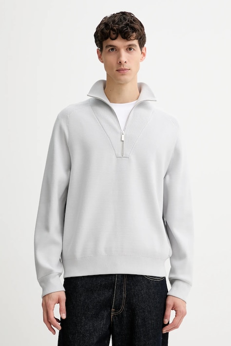 Calvin Klein sweter męski kolor szary LV040BM333