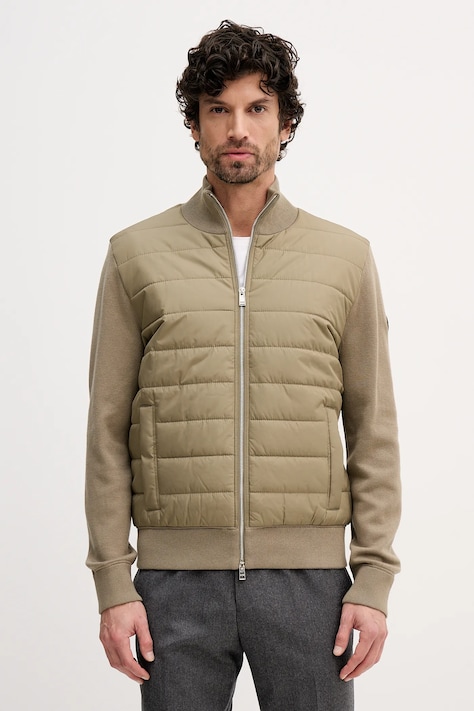 Bunda BOSS hnedá farba, prechodná, 50549991