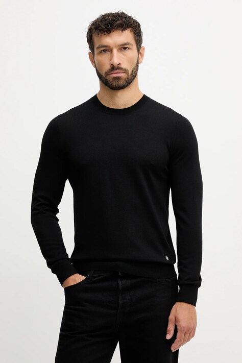 Liu Jo maglione in lana uomo colore nero QXX068.MA27P