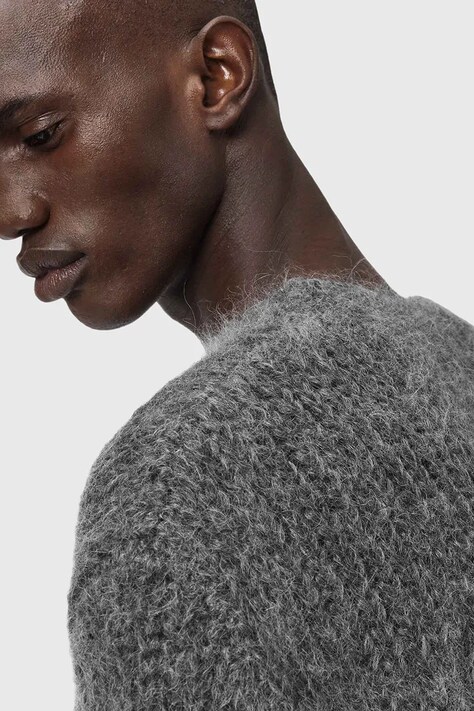 AllSaints sweter z dodatkiem wełny MYLES męski kolor szary M050KD