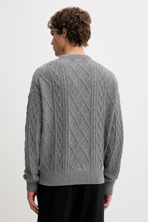 Guess Jeans sweter z dodatkiem wełny męski kolor szary M5BR04 Z0561