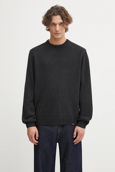 Carhartt WIP sweter z dodatkiem wełny Alten Sweater męski kolor czarny lekki I033917.BTXX