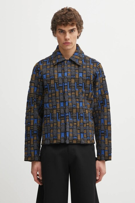 Ader Error kardigan KNIT męski kolor szary BO01FWKT0706GR
