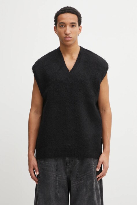 Жилет із додаванням вовни Needles колір чорний теплий RW359