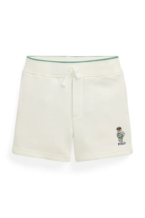 Шорты Polo Ralph Lauren цвет белый регулируемая талия 322971484001