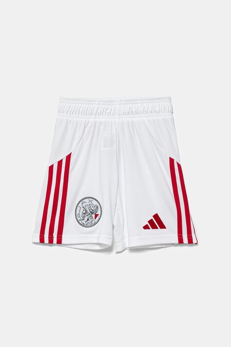 adidas Performance szorty dziecięce AJAX kolor biały regulowana talia JI7215