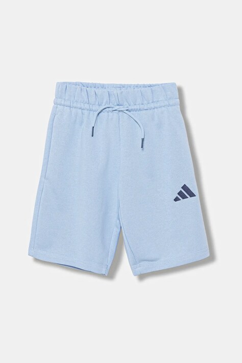 adidas szorty dziecięce kolor niebieski regulowana talia KC5406