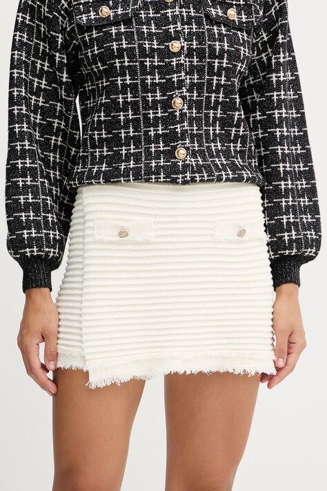 Guess pantaloni scurți MALINA culoarea bej, uni, high waist, W5YD1R Z0201