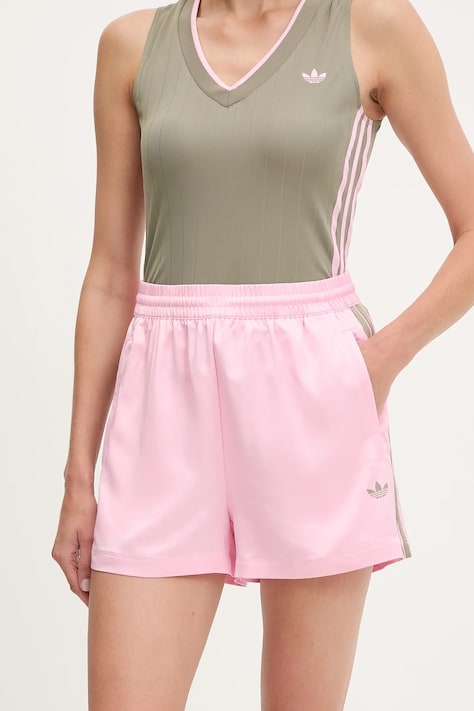 adidas Originals pantaloncini Shorts donna colore rosa con applicazione KD2282