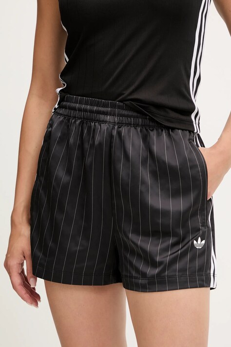 adidas Originals szorty Shorts damskie kolor czarny wzorzyste high waist KD2283