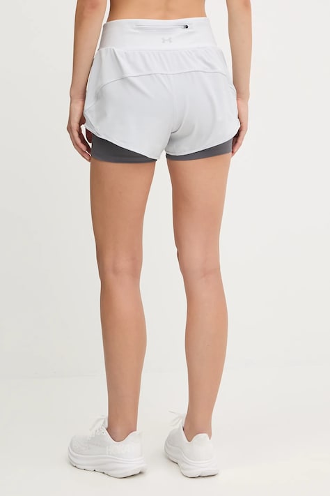 Tréningové šortky Under Armour šedá farba, stredne vysoký pás, 1389575