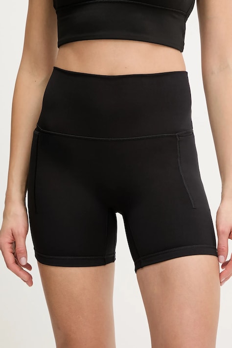 adidas Performance szorty treningowe damskie kolor czarny gładkie medium waist KT3301