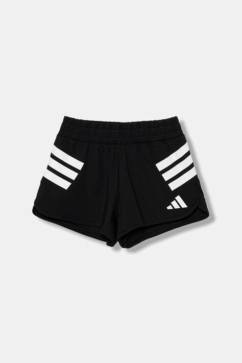 adidas szorty dziecięce kolor czarny z nadrukiem regulowana talia JJ0980