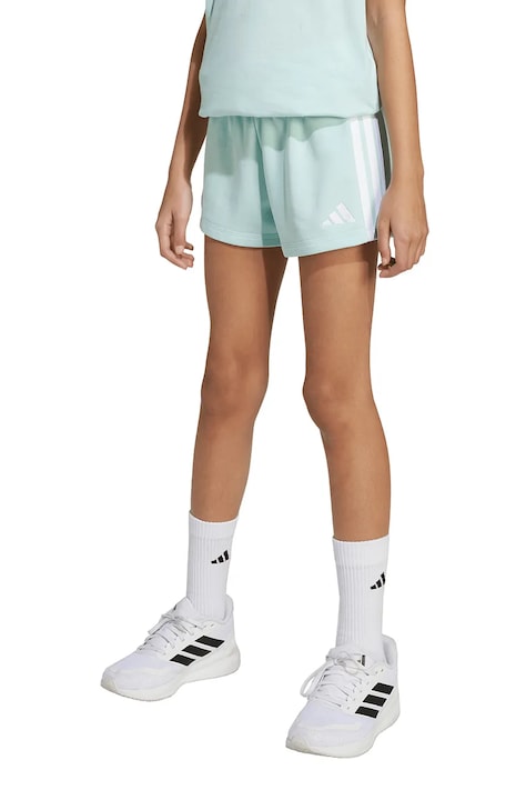 adidas pantaloni scurți copii culoarea turcoaz, cu imprimeu, talie reglabila, KB7301