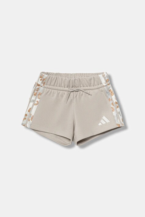 adidas pantaloni scurți copii culoarea bej, talie reglabila, KC5474