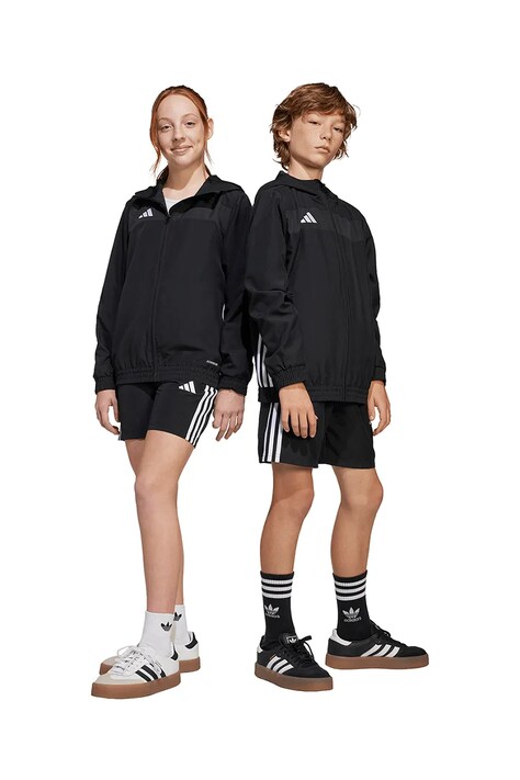 adidas Performance pantaloni scurți copii culoarea negru, cu imprimeu, talie reglabila, JD0641