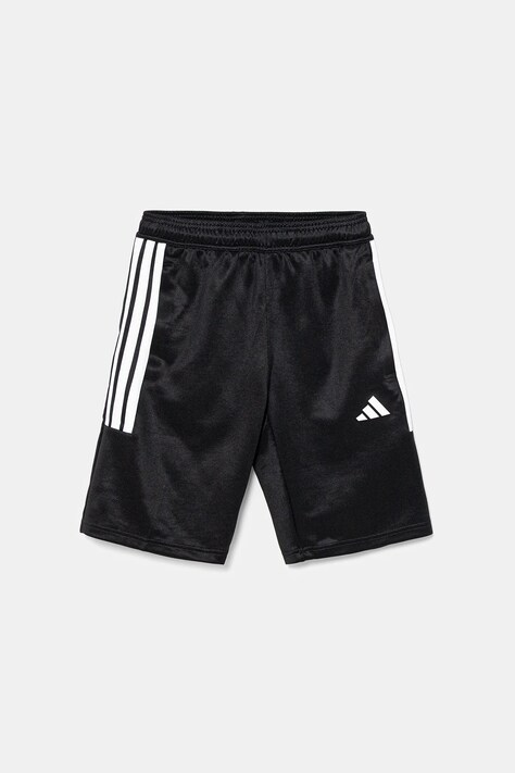 Детские шорты adidas цвет чёрный с аппликацией регулируемая талия JI6179